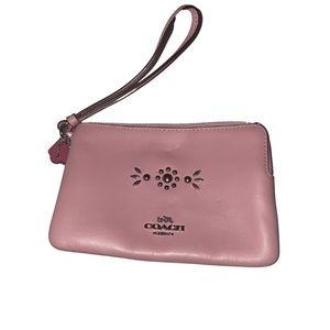 Pink and Silver Coach wristlet | Perfect condition never used